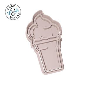 Ice Cream Cone - Summer (no 6) - Cookie Cutter - Fondant - Polymer Clay