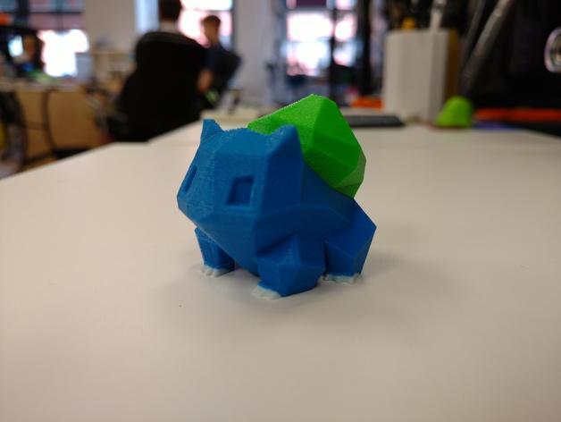Color Low-Poly Bulbasaur