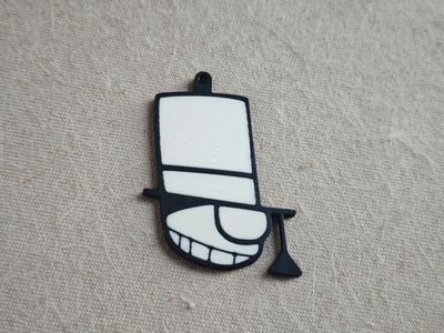 Kaitou Kid logo keychain