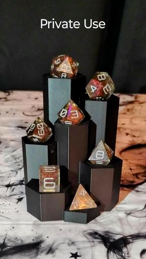Polyhedral Dice Set Display