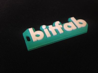 Bitfab keychain logo