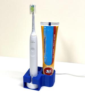 Philips Sonicare toothbrush and toothpaste stand