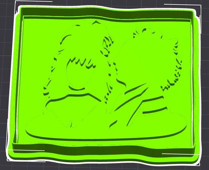 Beetlejuice and Lidia Silhouette Cookie Cutter