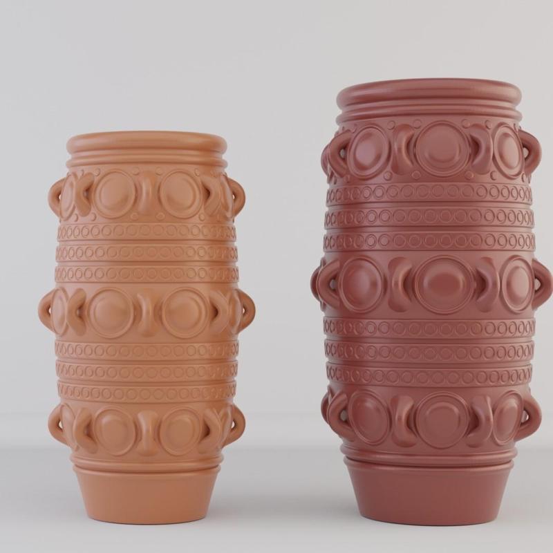 Knossos | Minoan Medallion Pithoi |  Ancient Greek Pottery Form