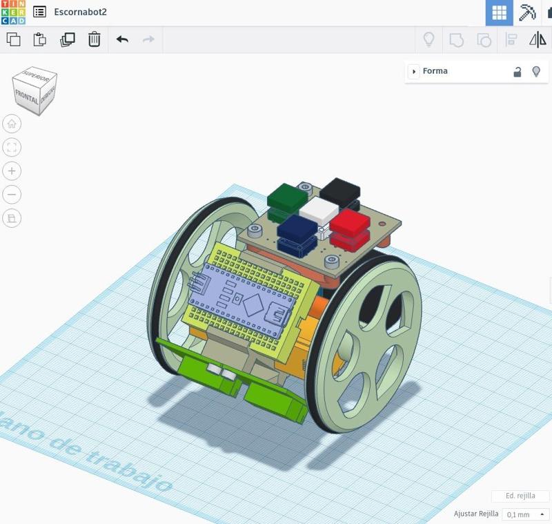 Escornabot vTinkerCad