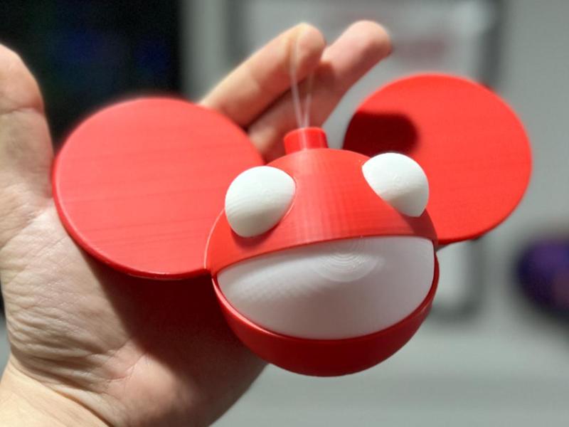 deadmau5 head Christmas ornament