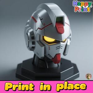 Mecha head sculpture,Gundam head sculpture