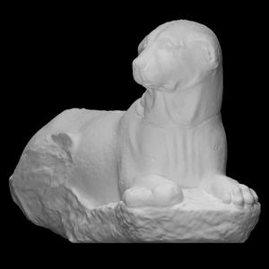 Funerary statue of a dog