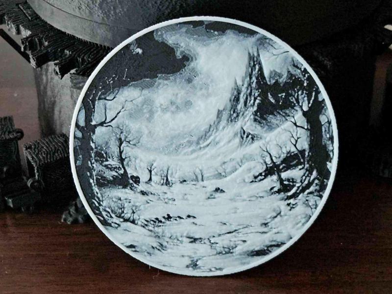 Barren Winter Landscape Coaster