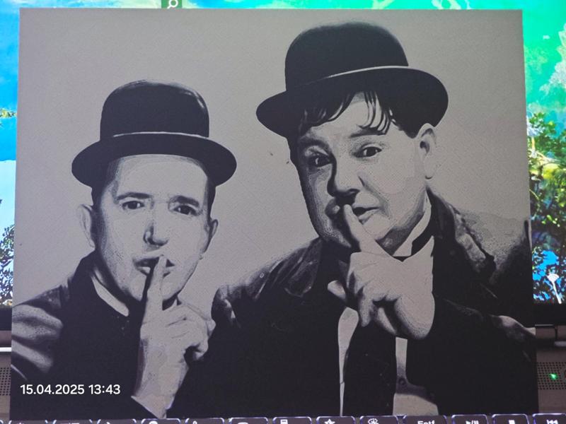 Laurel an Hardy - ( Hueforge )