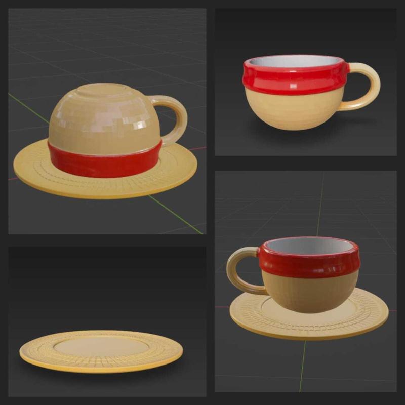 Luffy straw hat mug - Mugiwara One Piece