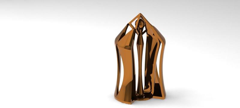 the supported arrow trophy for the 3DPI Awards trophy competition