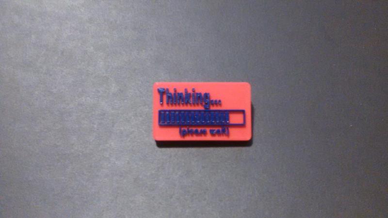 Thinking......Plz Wait Badge