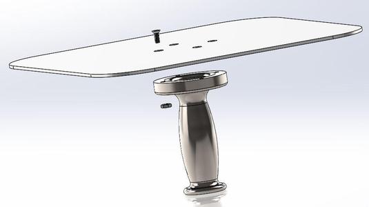 Dry Wall Hawk, Handle