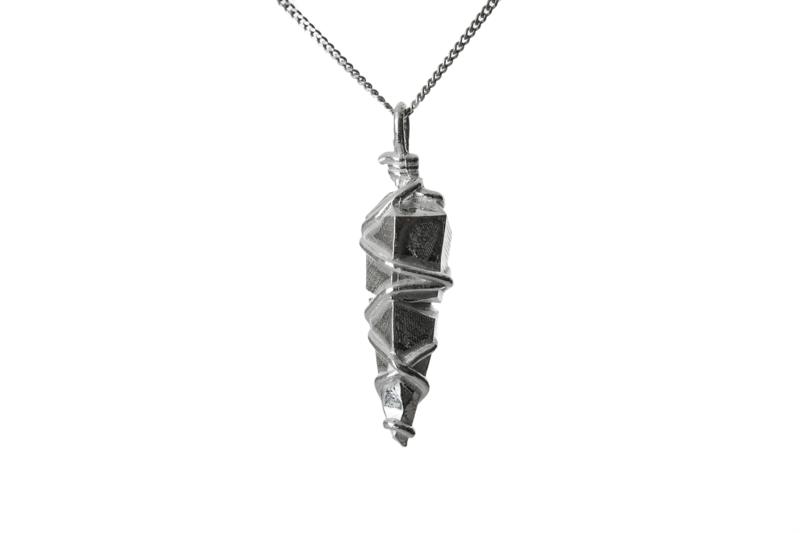 Tied stones necklace