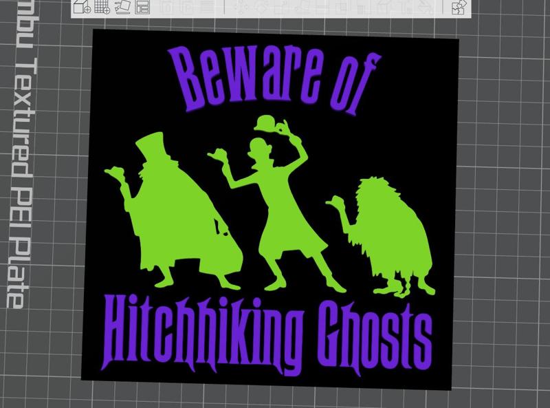 Hitchhiking Ghosts sign