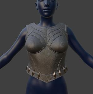 Female Black Panther Chest Armor