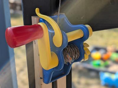 Child's Ratcheting Pully System