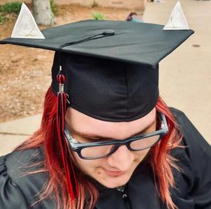 Graduation Cap Cat Ears