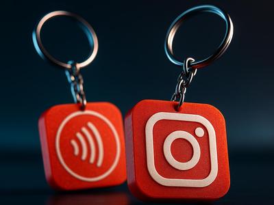 NFC - Instagram Keychain