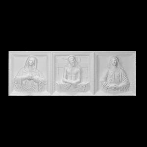 Triptych with the figuration of Pieta, the Virgin and St. John