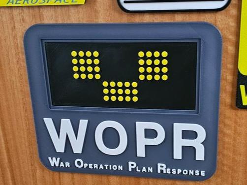WOPR wall plaque