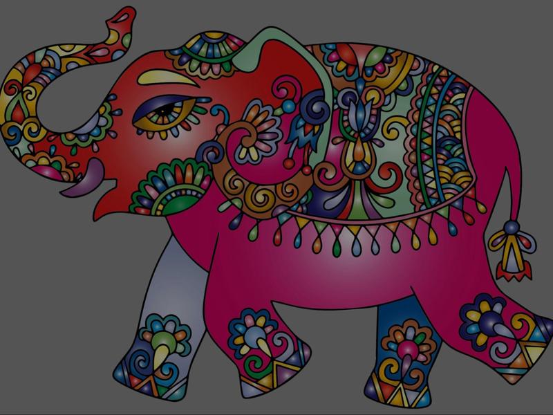 Prismatic Elephant