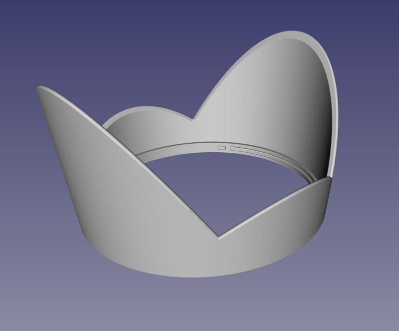 Sun visor for Sigma lens 24-70 mm 2.8 (lens hood)