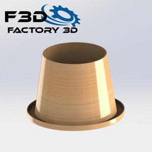 Planter D D100H70 + dish // Pot D