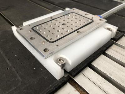 Micro vacuum table for Eagle PCB milling 130x80mm