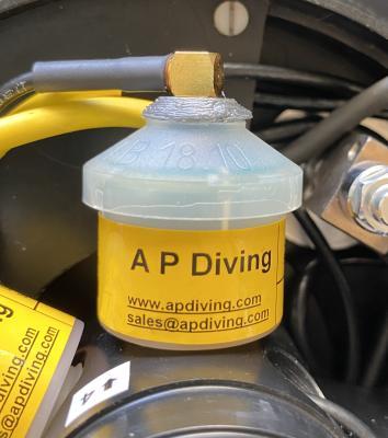 Coaxial Sensor Back Cover for the AP Diving Inspiration Vision Rebreather