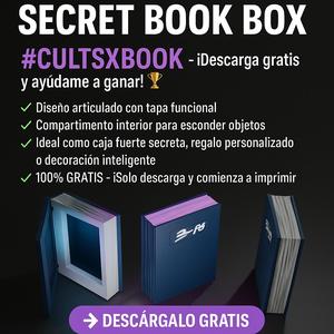 exclusive Secret Book Box - Hidden compartment in book form