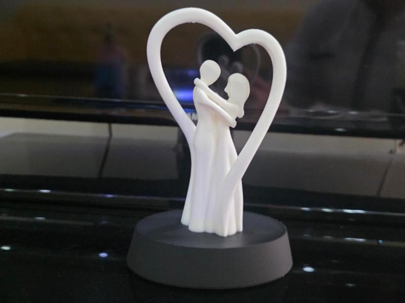 eternal love couple with heart