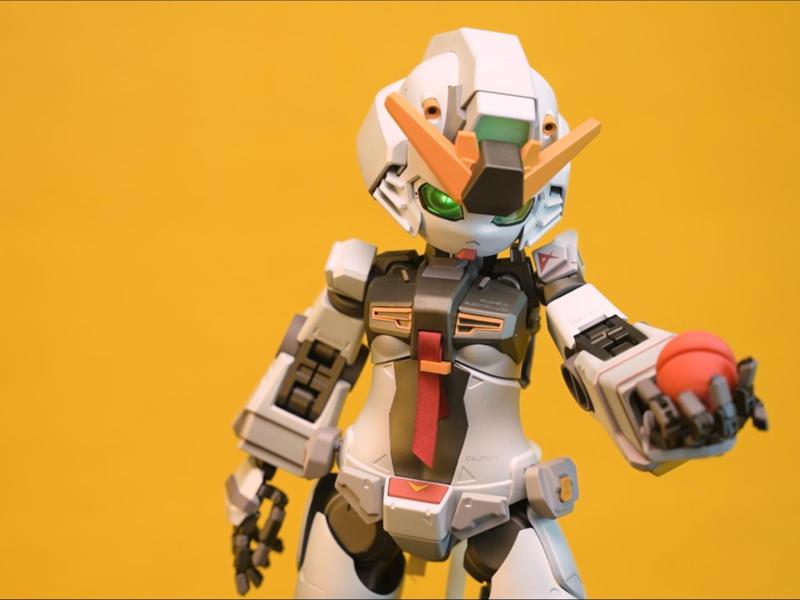 40CM Unicorn Gundam Mecha Girl