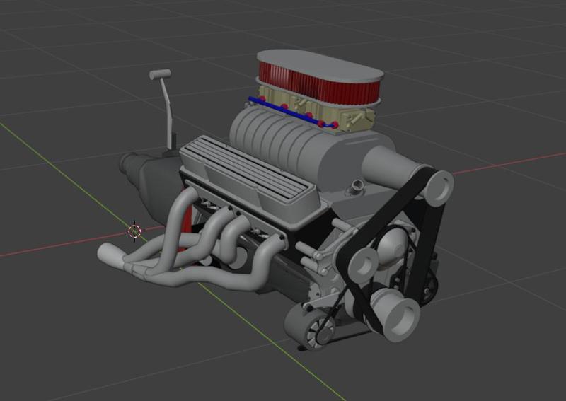 small block chevy for scale models