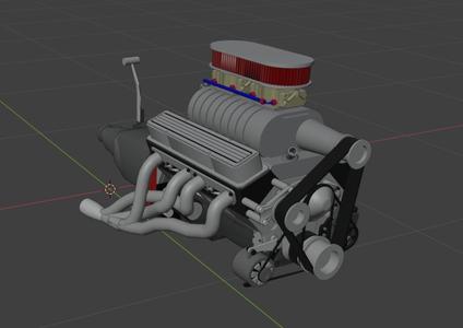 small block chevy for scale models