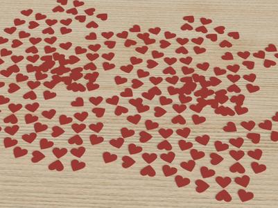 confetti hearts