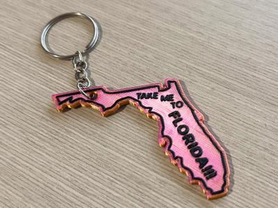 Take Me To Florida!!! Keychain
