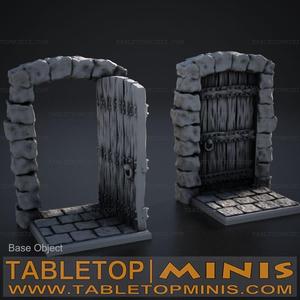 Medieval Wooden Door for Zombicide