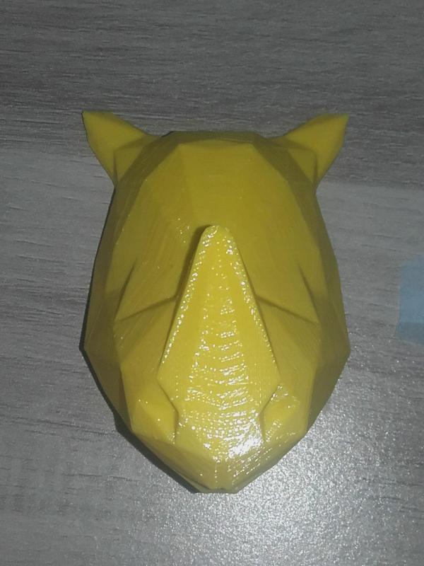 rhino head low poly