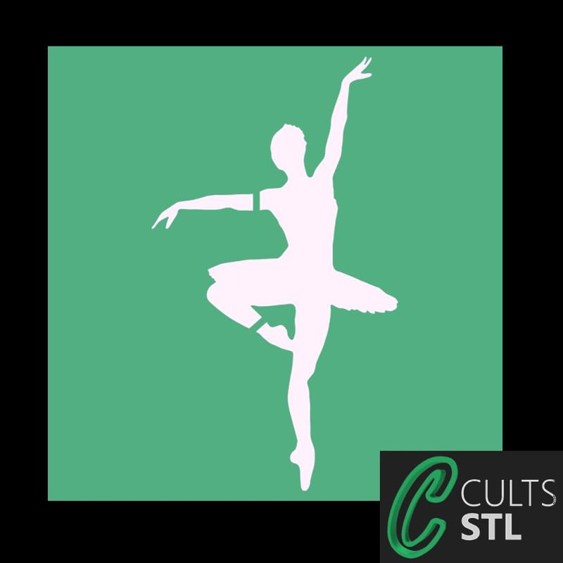 Stencil Bailarina - 10x10cm