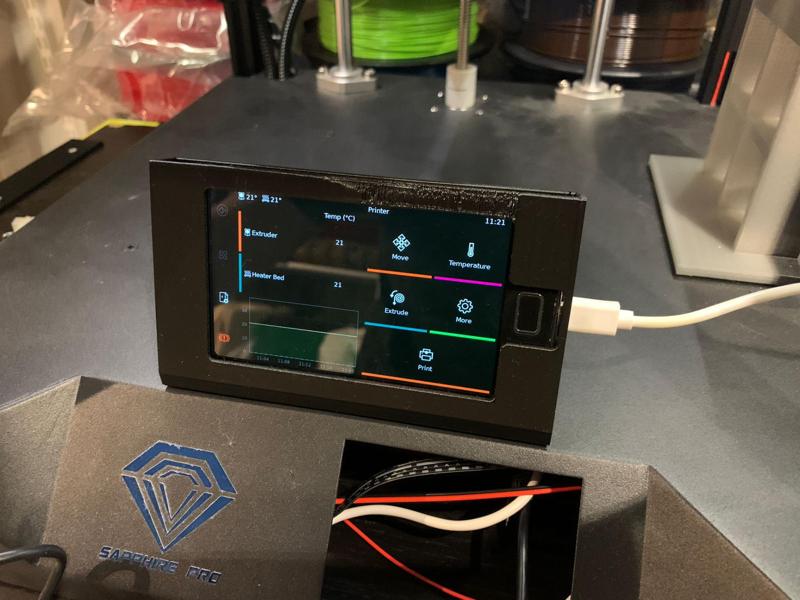 Samsung Galaxy S2 cover holder for KlipperScreen