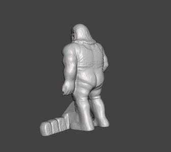 EARTHQUAKE FIELD HOCKEY PLAYER 1991 WWF SUPERSTARS SHOOT-OUT TABLE FIELD HOCKEY