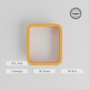 Mathematical Calculator Shape Cutter, Cookie Fondant Clay Use, 18-Piece, 0.75"-5" Sizes, Essential Icons Collection