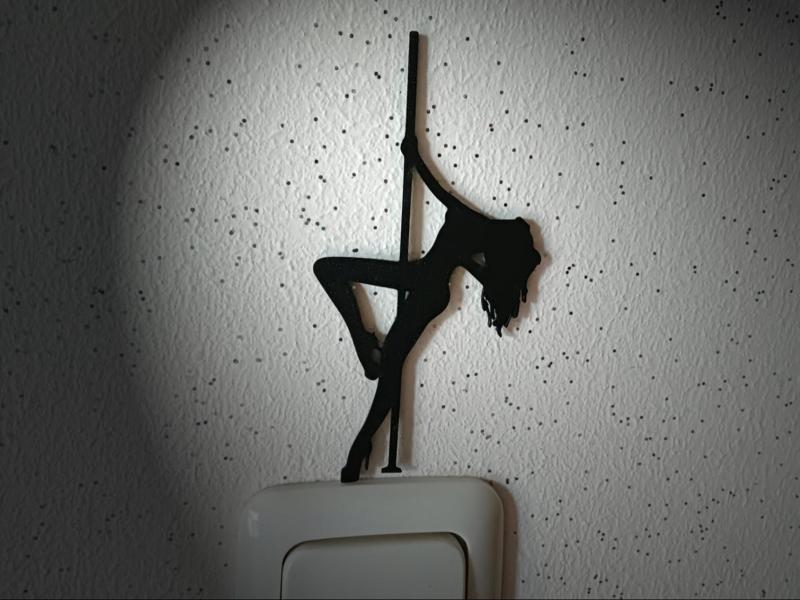 Pole Dance Lightswitch decoration