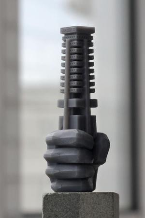 Fist with tower (from game "Dictator.Control")