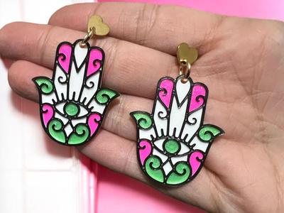 Hamsa Hand Earrings 