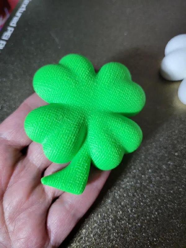 Knitted Four Leaf Clover   