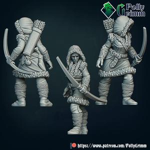 Viking set. Northern goddess. Scadi, huntress