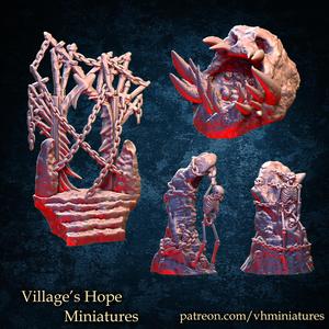 Hell scatter terrain , hell gate ,skeleton hanging